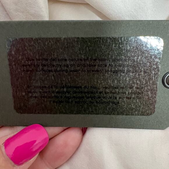 Allsaints Melody Marea Midi Slip Dress Silk Rainbow Pink V Neck Lined Size 6 Y2K - Picture 12 of 16